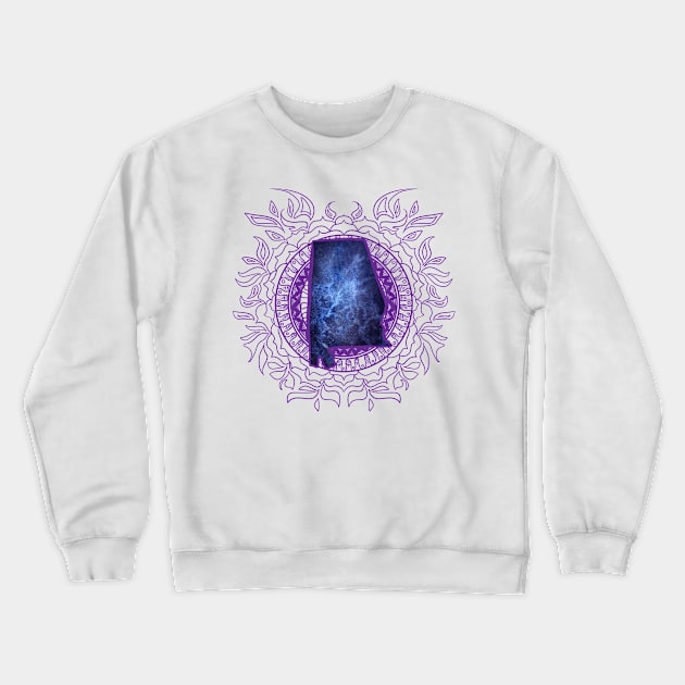 Alabama Mandala Crewneck Sweatshirt by Manfish Inc.